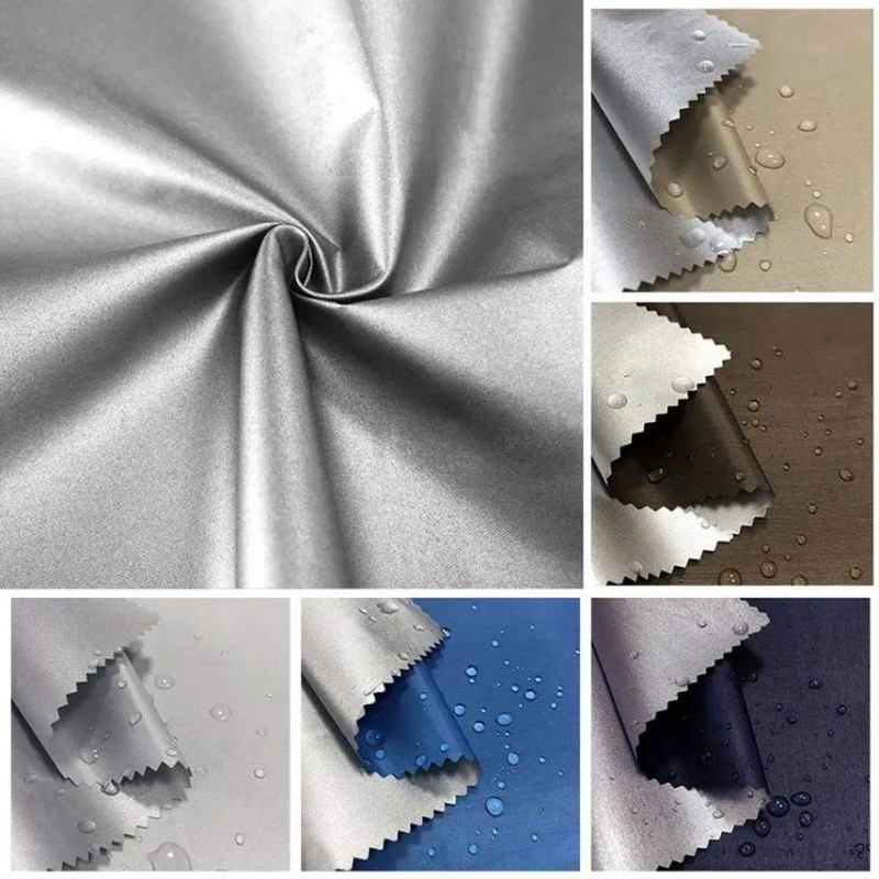 silver rubber fabric